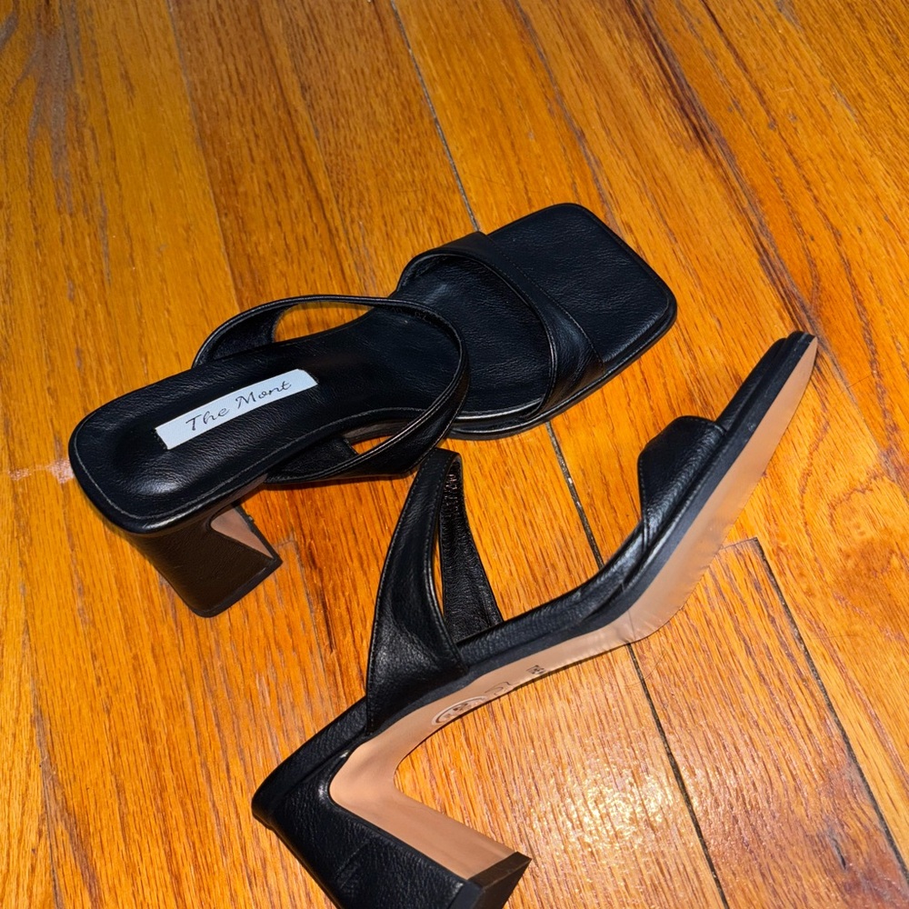 Black Women's Heeled Sandals